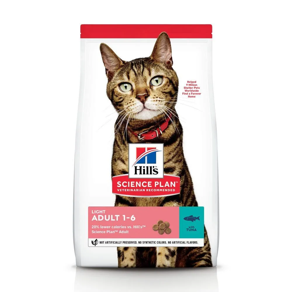 Hill's Science Plan - Adult Light Croquettes Pour Chat Au Thon  -  1,5kg