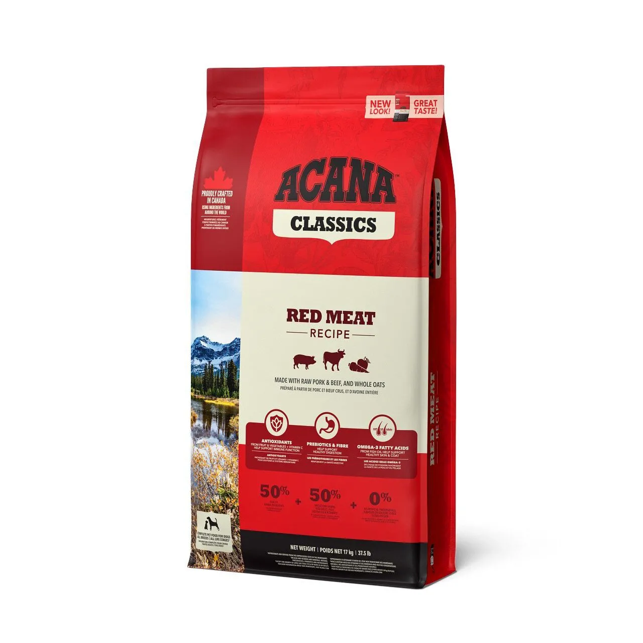 Acana - Croquettes Classics Red Meat Agneau et Porc pour Chiens - 14.5Kg