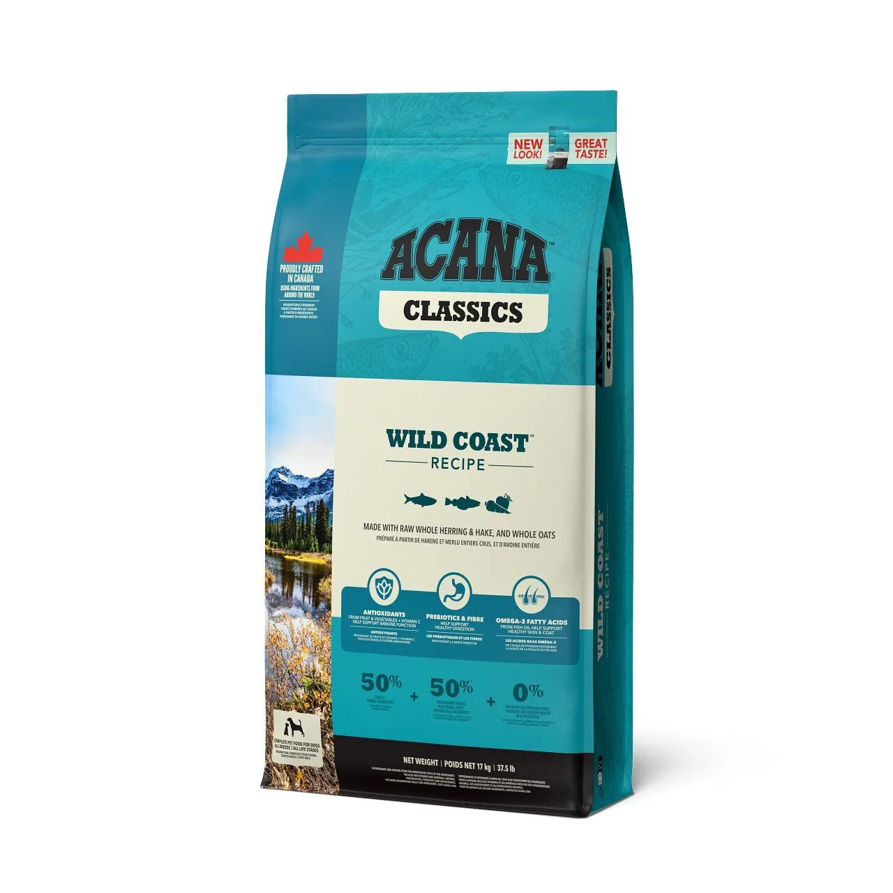 Acana - Croquettes Wild Coast aux Poissons pour Chiens - 14.5Kg