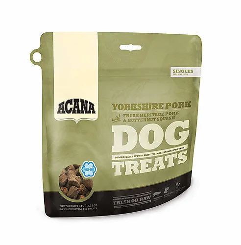 Acana - Friandises Singles Yorkshire Pork pour Chien - 35g