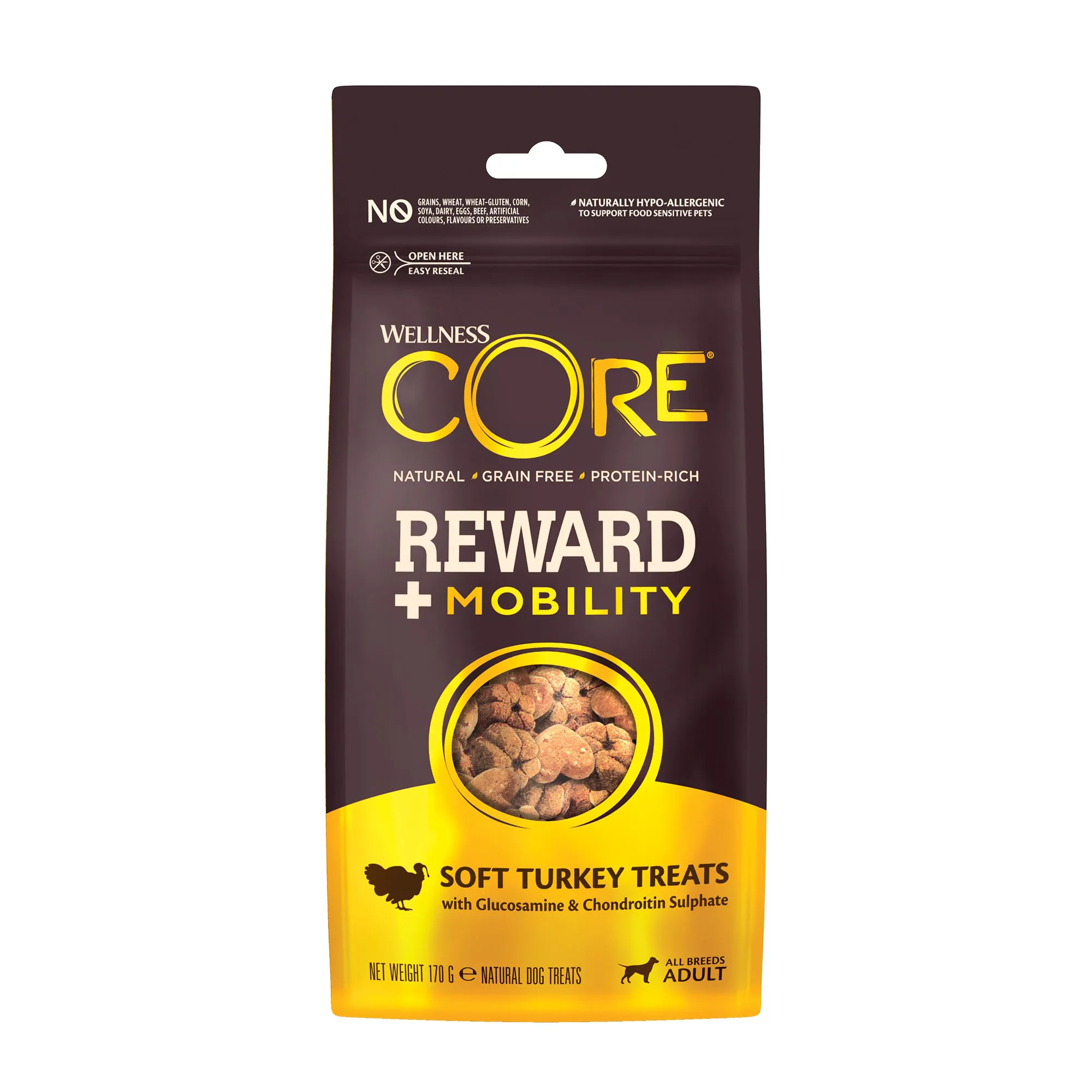 Wellness CORE Reward+ Treats Dinde Mobilité - 170g