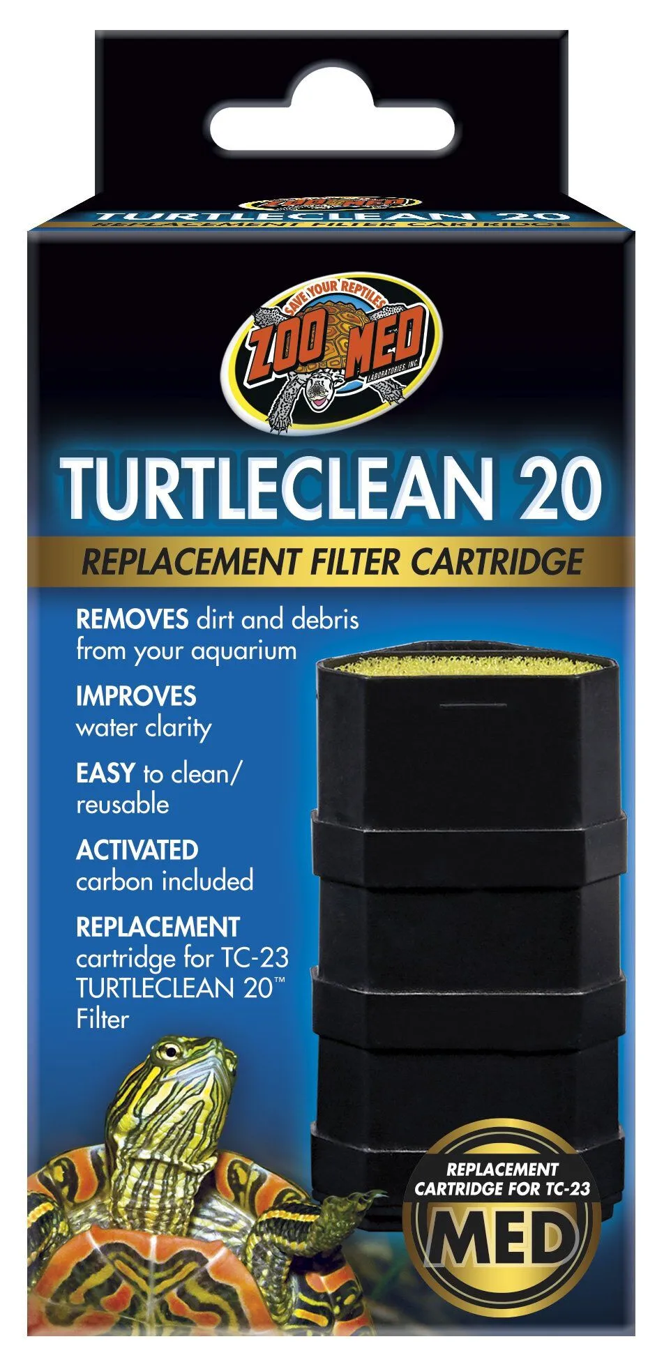Zoomed - Cartouche Remplacement pour Filtre Turtle CLEAN TC-23 - GM