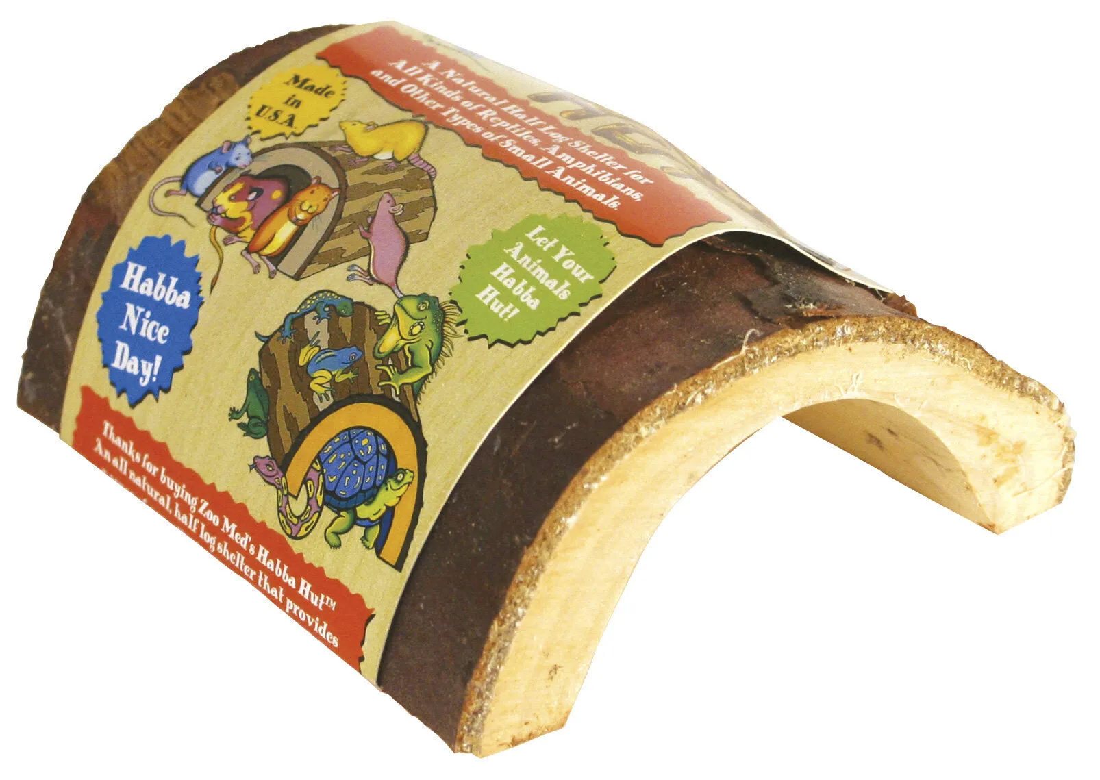 Zoomed - Abri en Bois Naturel pour Reptiles - M