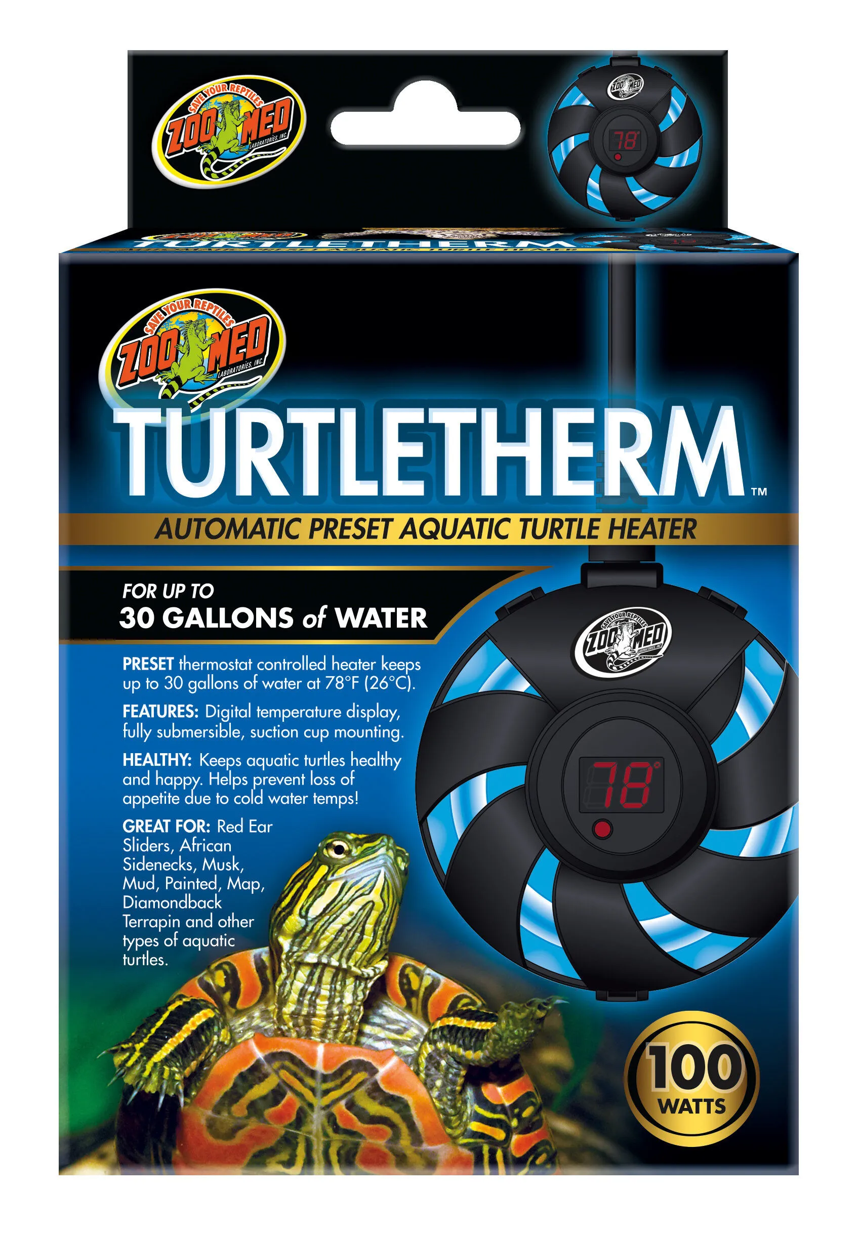 Zoomed - Chauffage pour tortues - TurtleTherm - 100W
