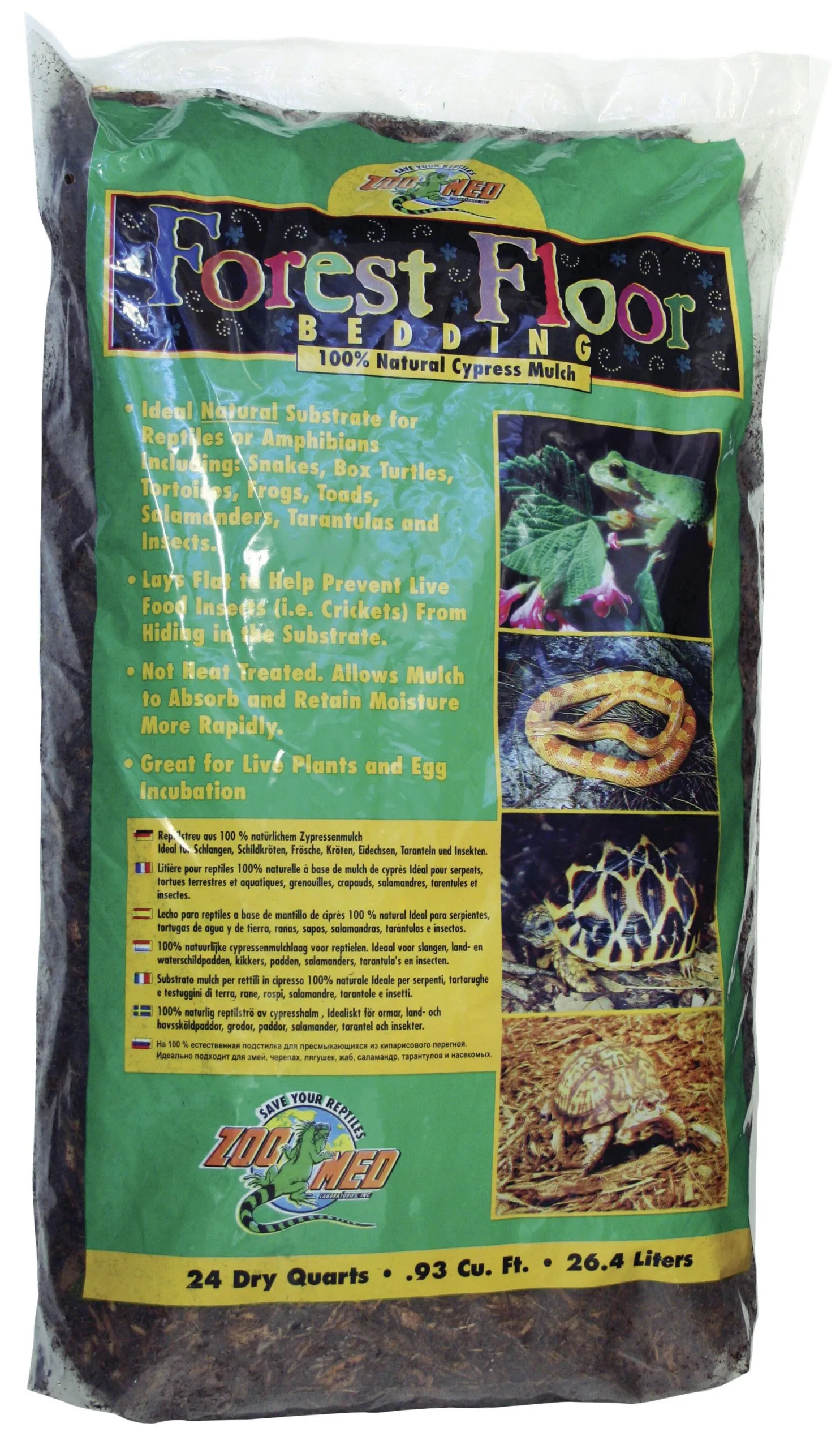 Zoomed - Substrat naturel pour reptiles - Paillis de cyprès - 26,4 L