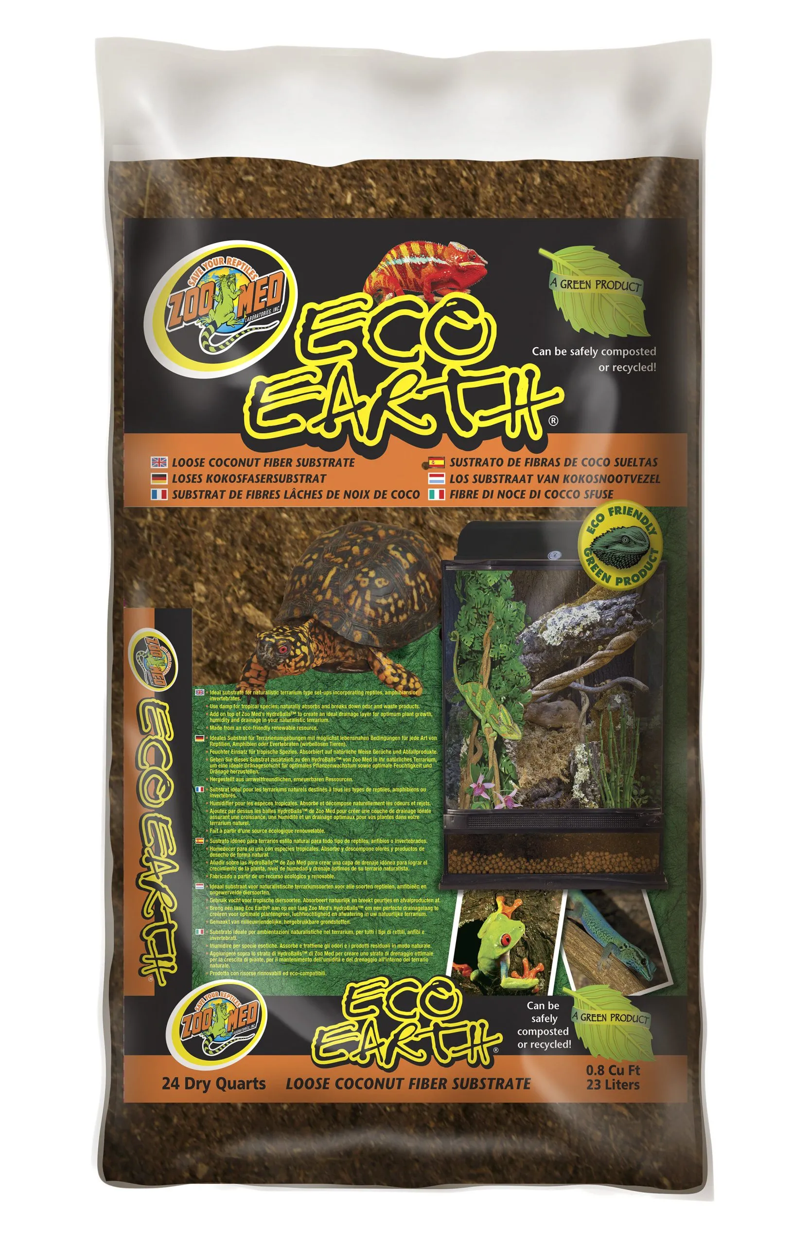 Zoomed - Substrat naturel pour reptiles - Fibre de coco expansée - 22,71 L