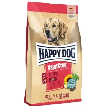 HAPPY DOG Chien Heureux NaturCroq Croquettes Chien Adulte, Actif 15 kg