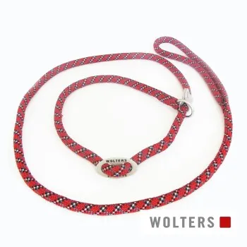 Wolters Collier Laisse Everest rouge/noir 1,8 m, 9 mm