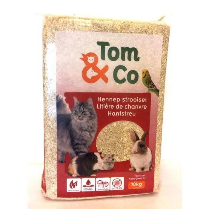 Tom&Co Litiere De Chanvre 10Kg