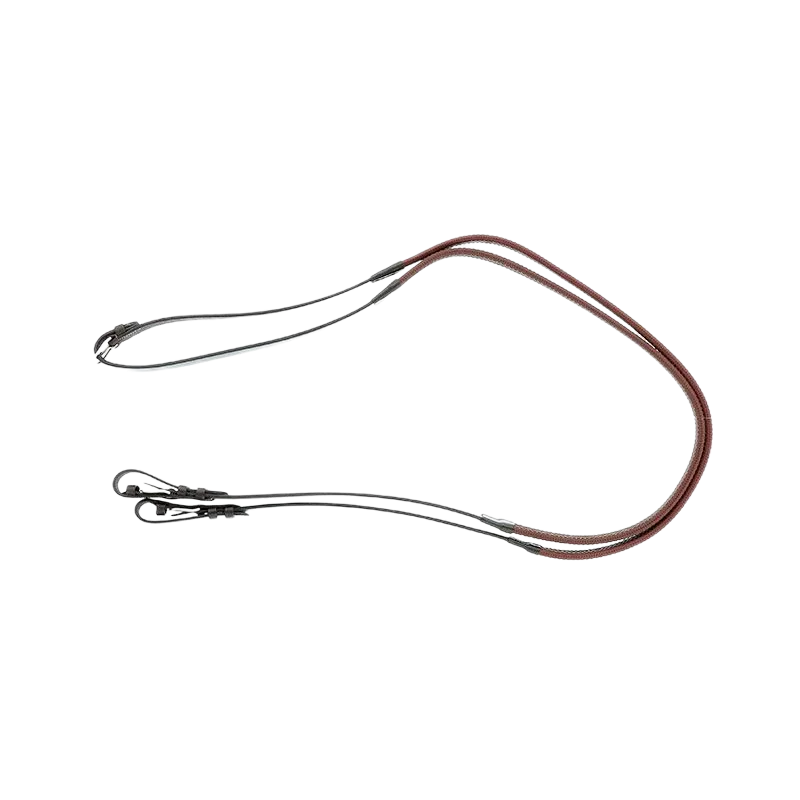 Canter - Rênes de cheval caoutchouc 19mm Marron