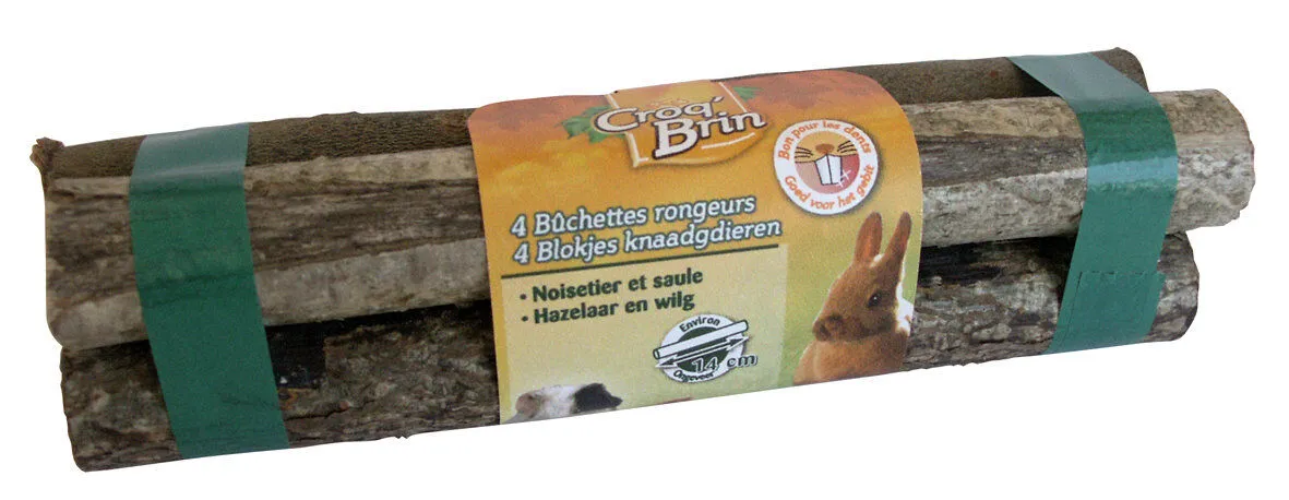 Tyrol - Buchettes en Bois Croq'Brin pour Rongeur - x4