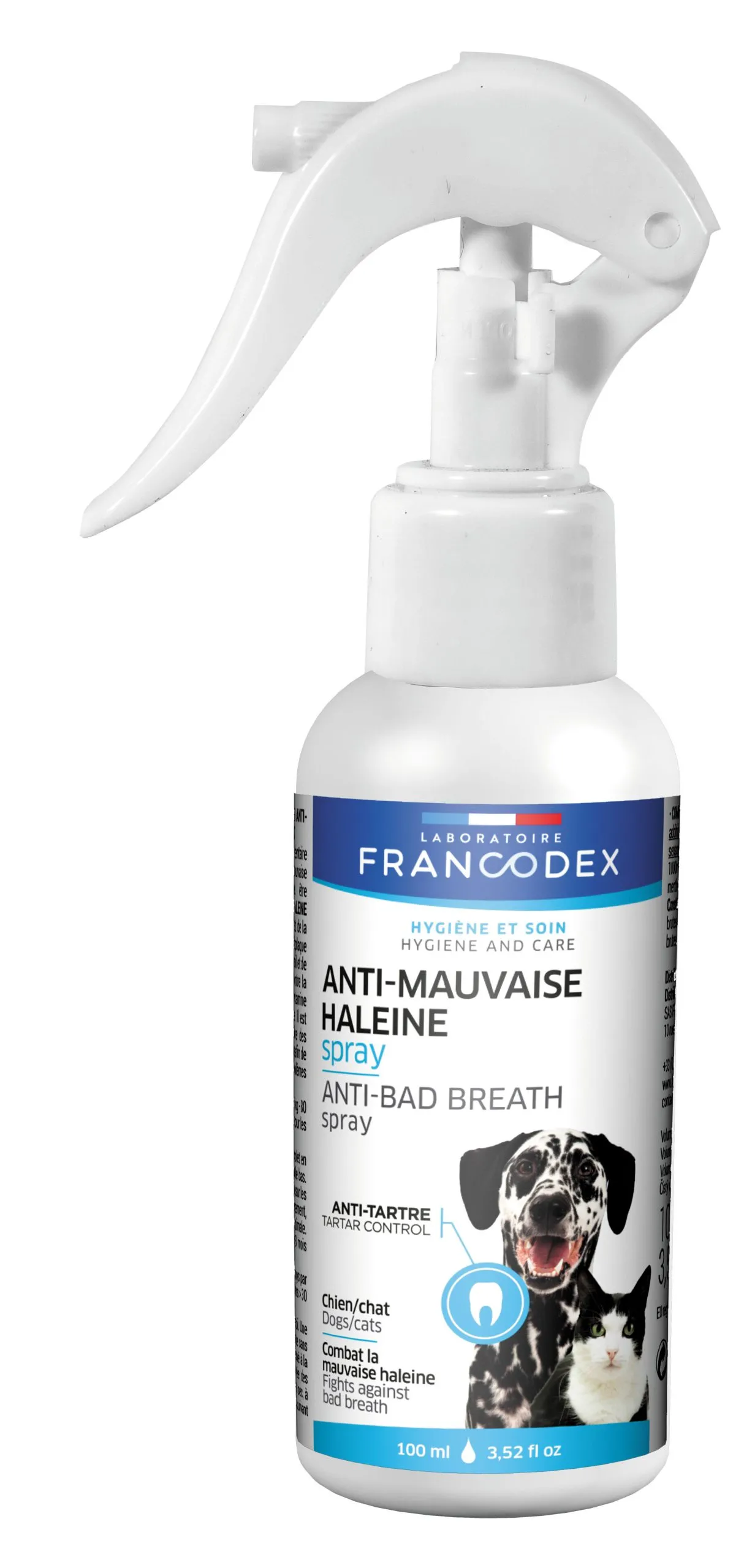 Francodex - Spray Anti Mauvaise Haleine pour Chiens et Chats - 100ml