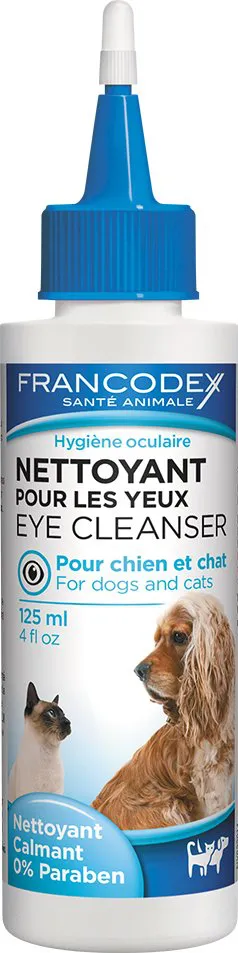 Francodex - Nettoyant pour les Yeux pour Chien et Chat - 125ml