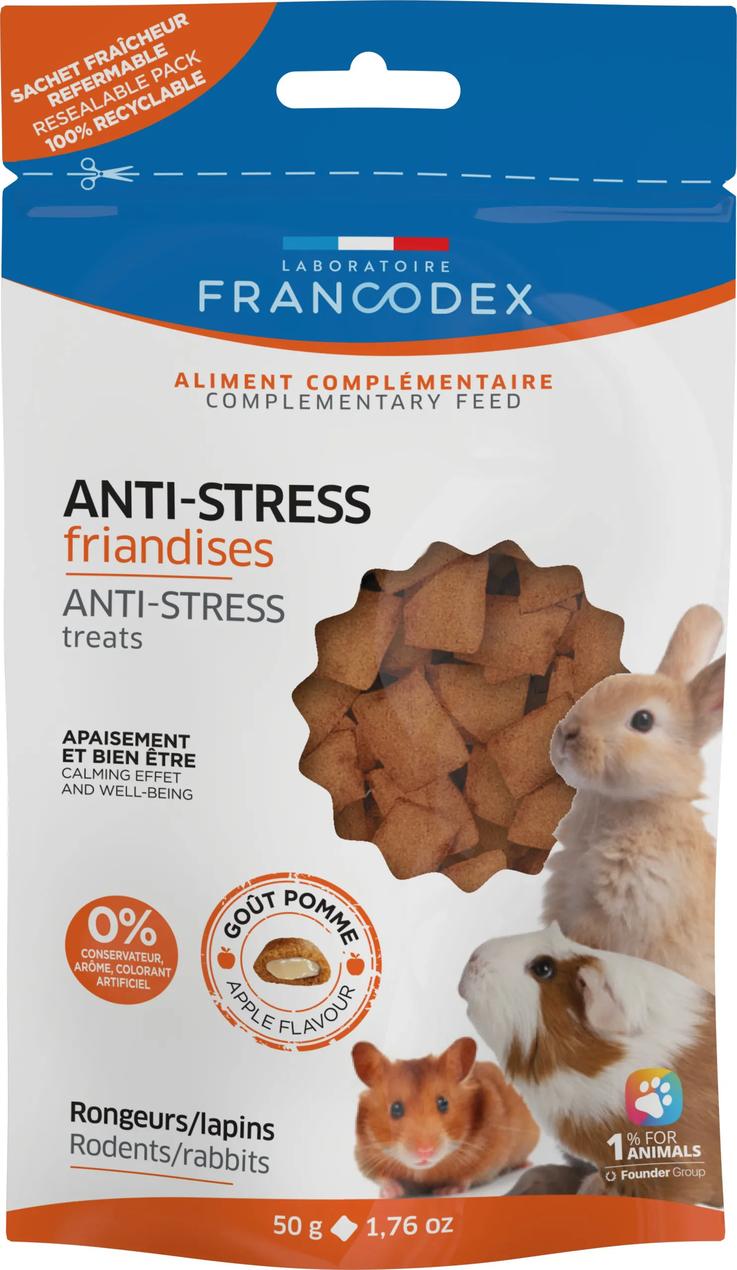 Francodex - Friandises Anti-stress pour Rongeurs - 50g