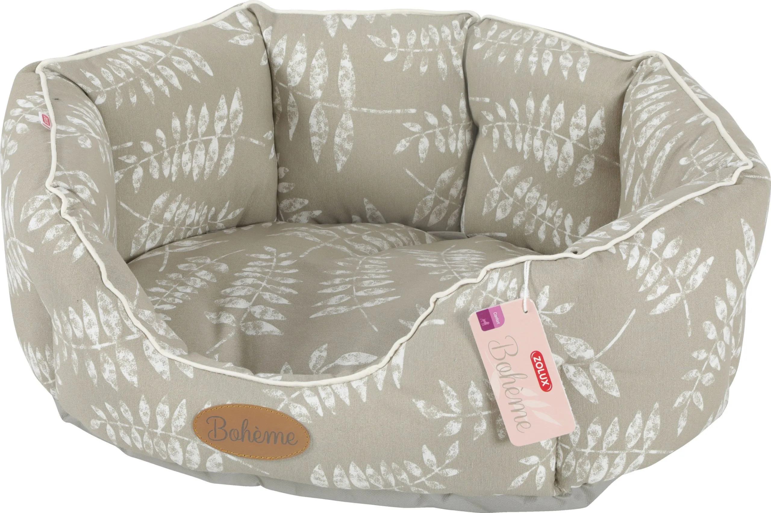 Zolux - Corbeille Club Bohème Beige pour Chien - 55cm