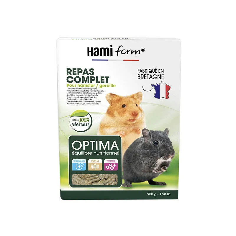 Hamiform - Repas Complet Optima pour Hamster et Gerbille - 900g