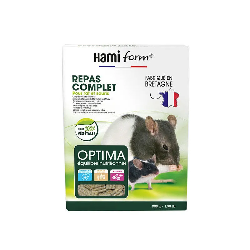 Hamiform - Repas Complet Optima pour Rat Souris - 900g