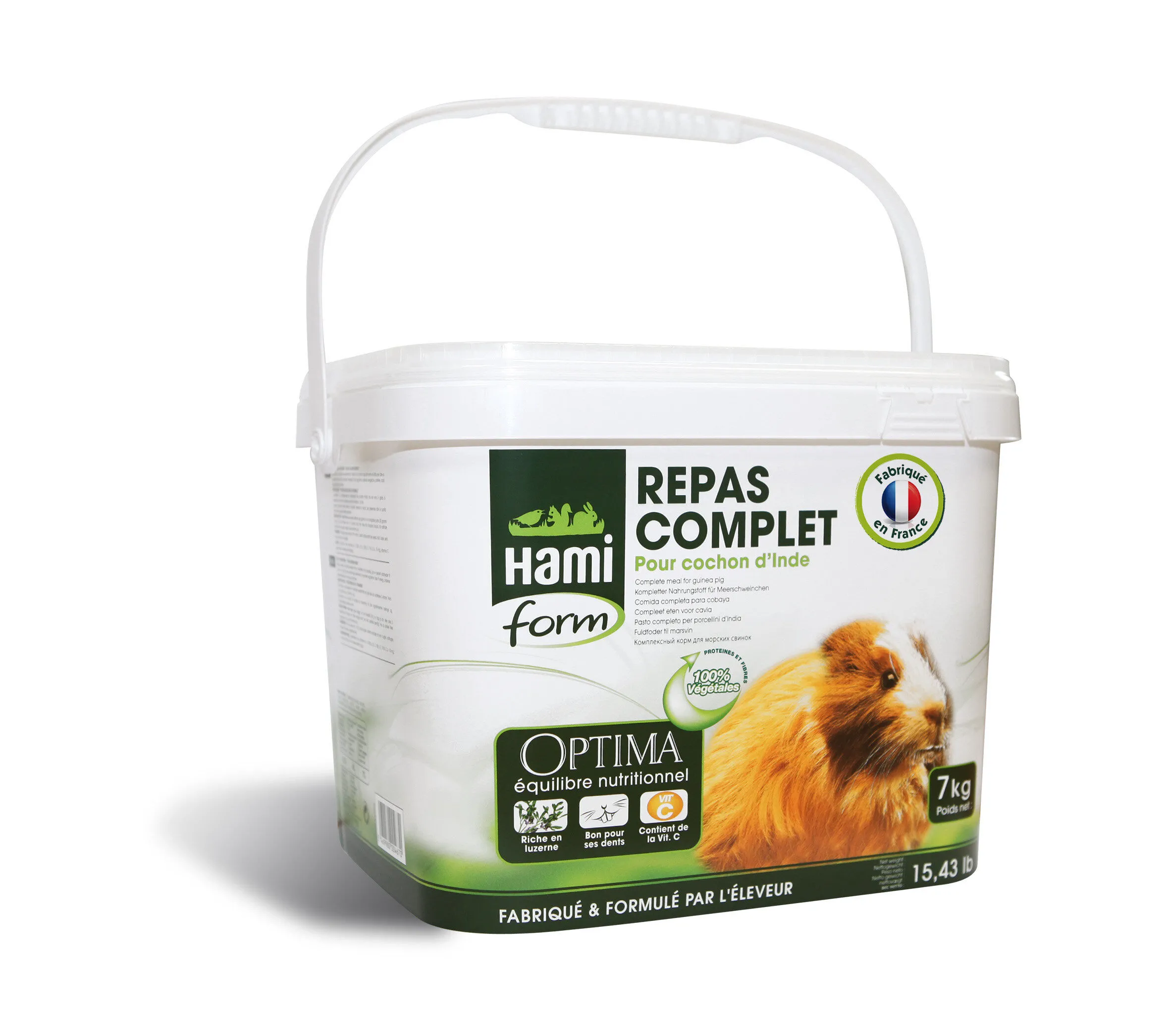 Hamiform - Repas Complet Optima pour Cochon d'Inde - 7Kg