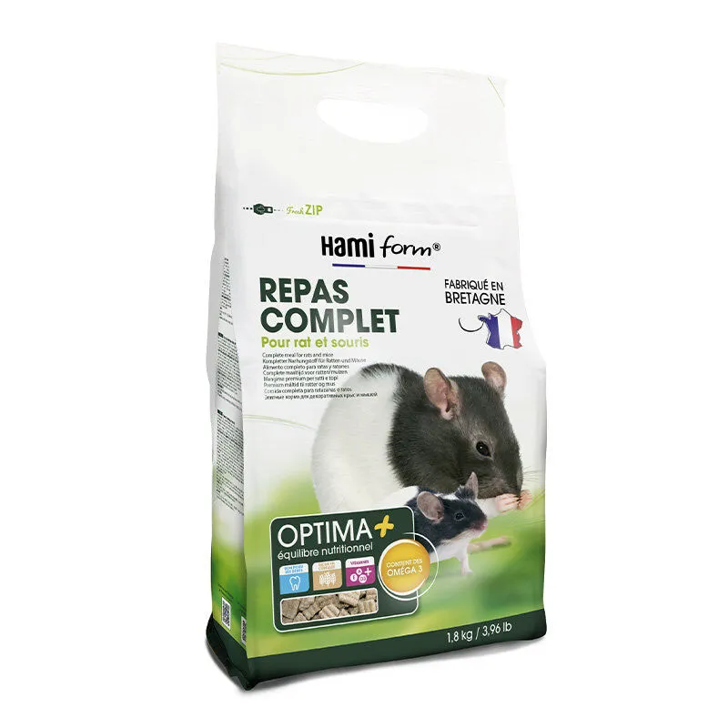 Hamiform - Repas Premium Optima+ pour Rat Souris - 1,8Kg