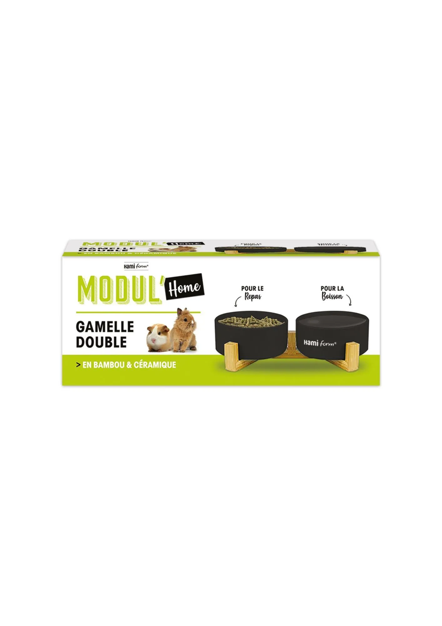 Hamiform - Gamelle Double Design MODUL'Home pour Lapin