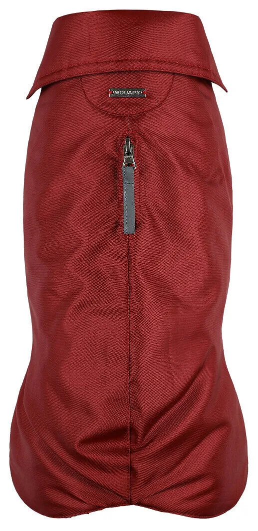 Wouapy - Manteau Imperméable Rouge pour Chien - T80