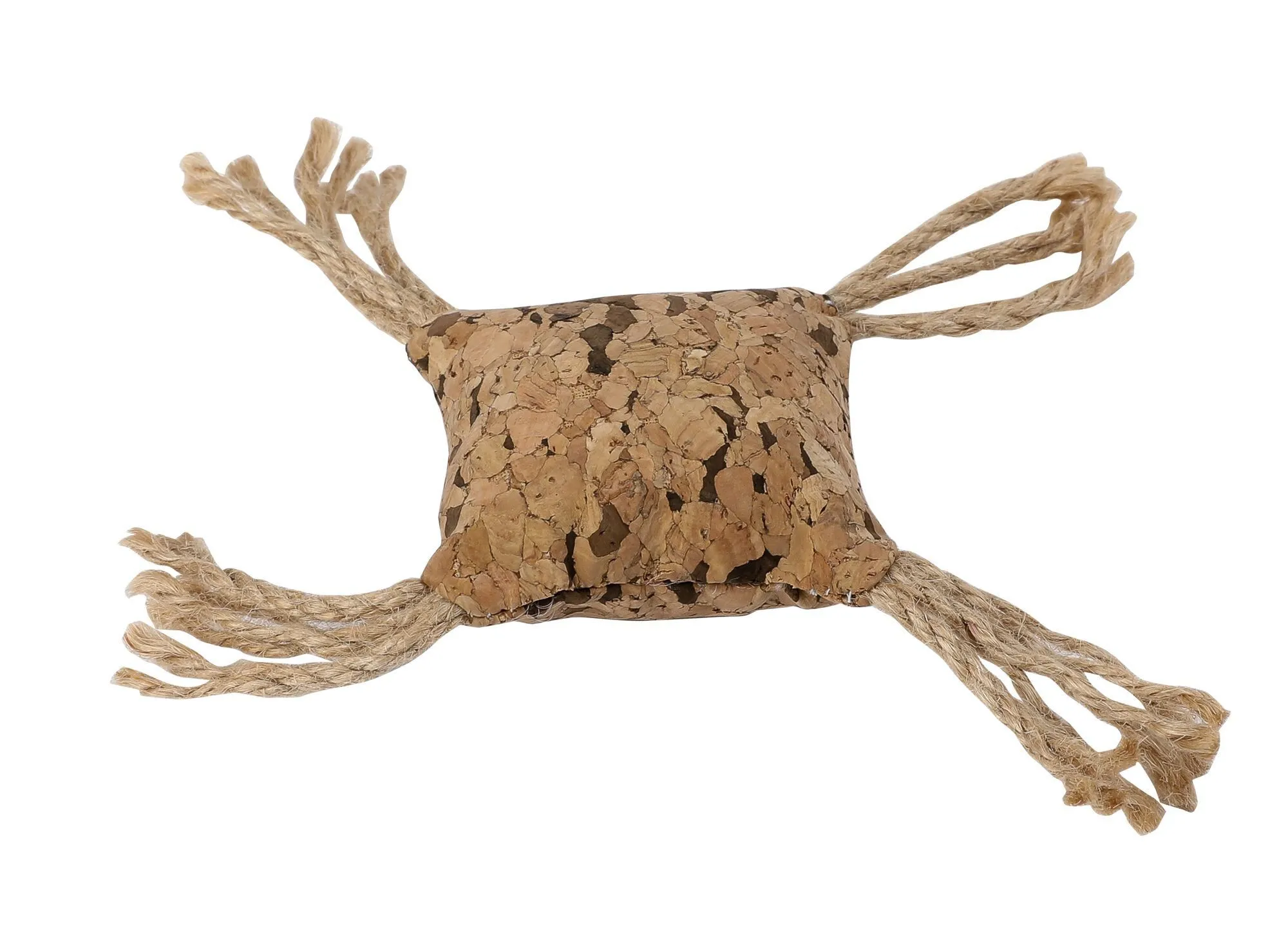 Wouapy - Jouet Carré en Liège avec Corde pour Chat