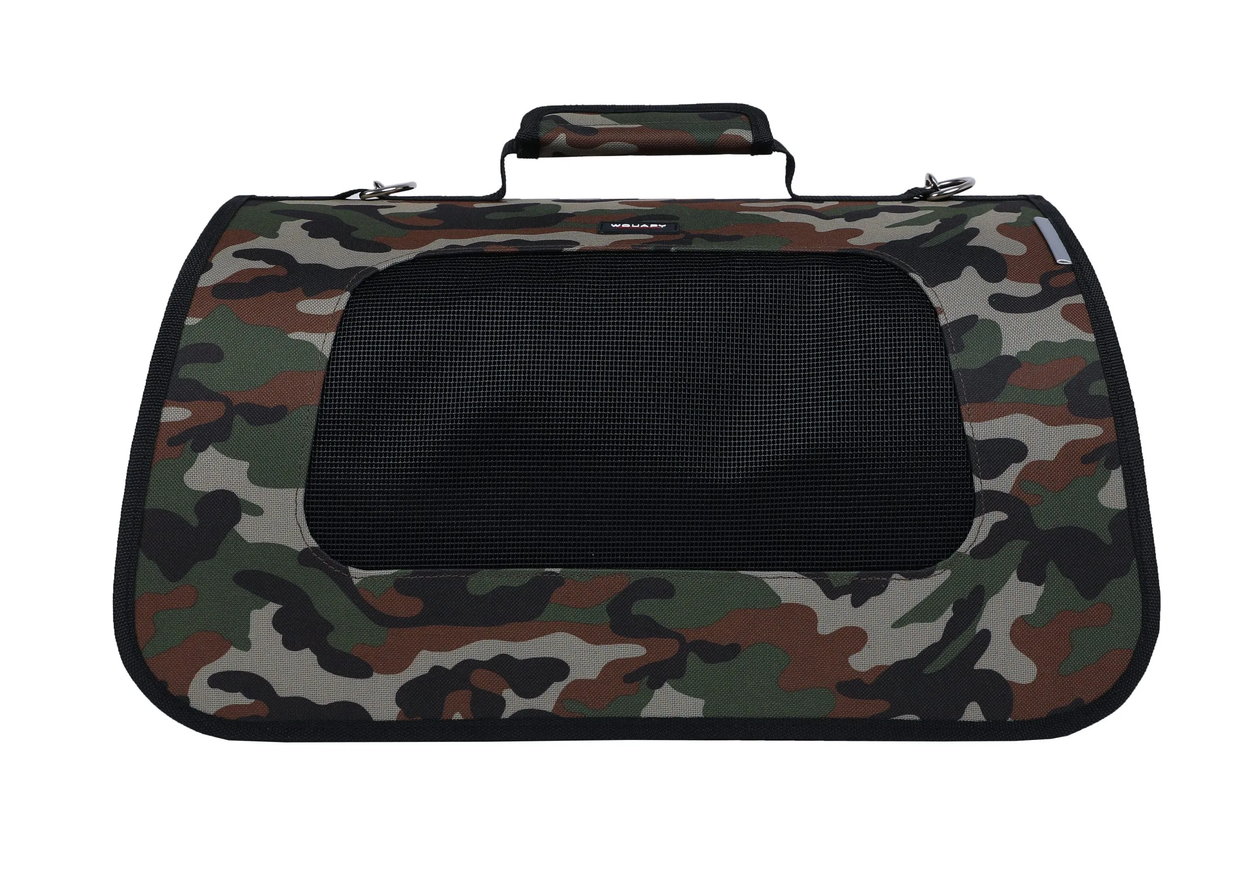 Wouapy - Sac de Transport Pliable Camouflage pour Chien - 49x27x26,5cm