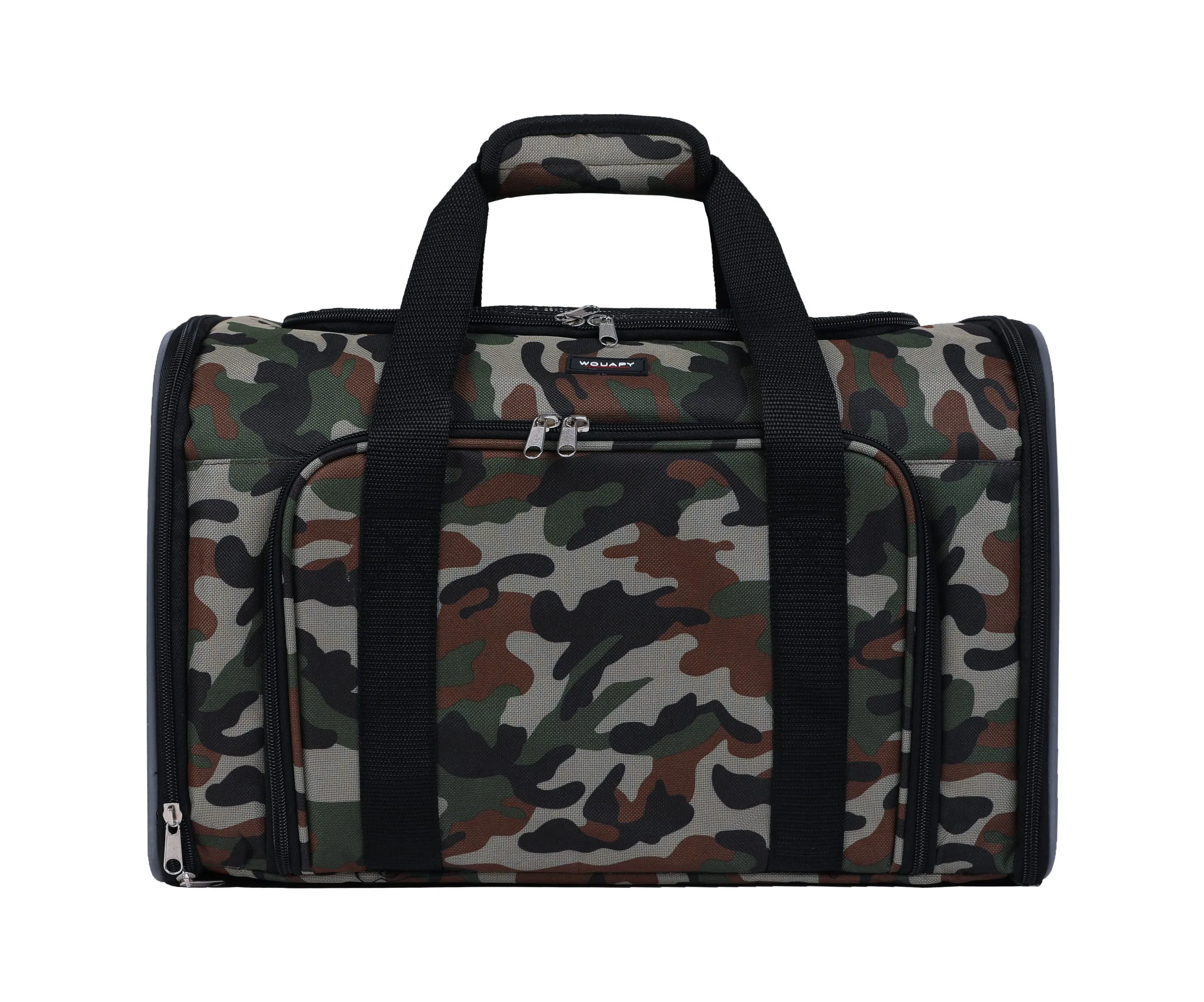 Wouapy - Sac de Transport Camping Camouflage pour Chien - 45x25x28cm