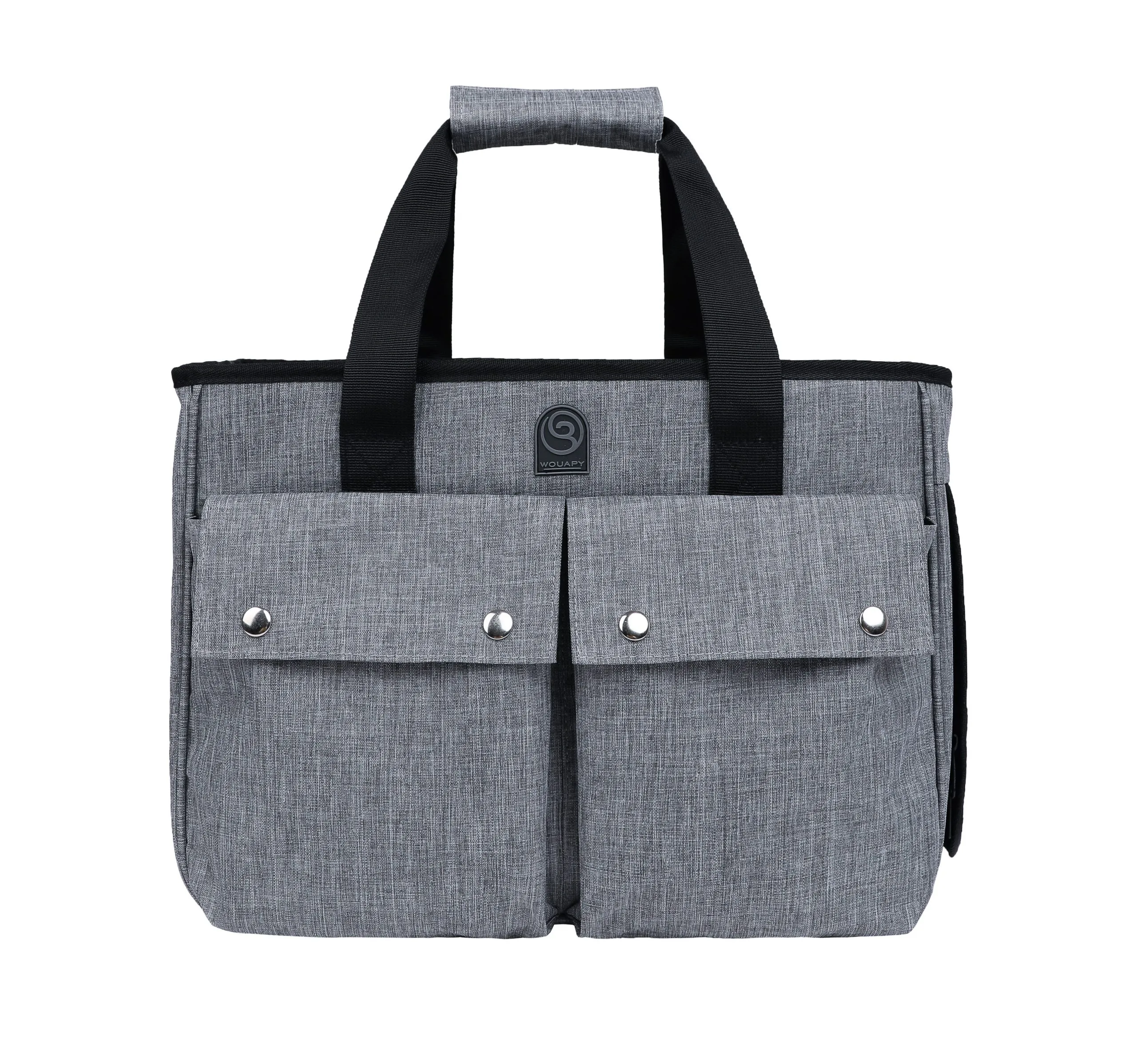 Wouapy - Sac Baroudeur Gris pour Chiens - 40x21x30cm