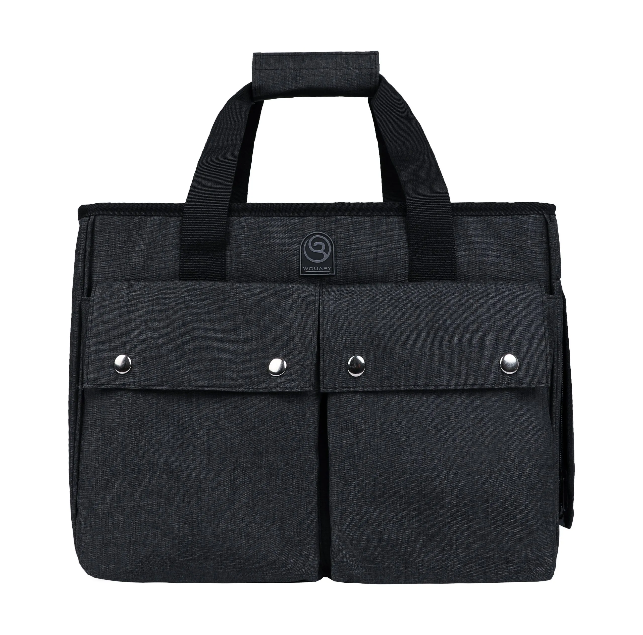 Wouapy - Sac Baroudeur Noir pour Chiens - 40x21x30cm