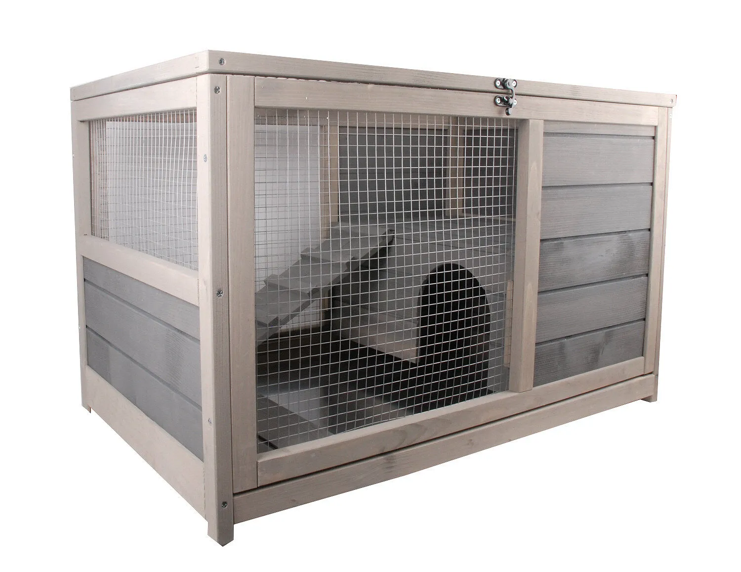 Rongis - Cage en vois Vinland pour Lapin et Cochon d'inde - 80cm