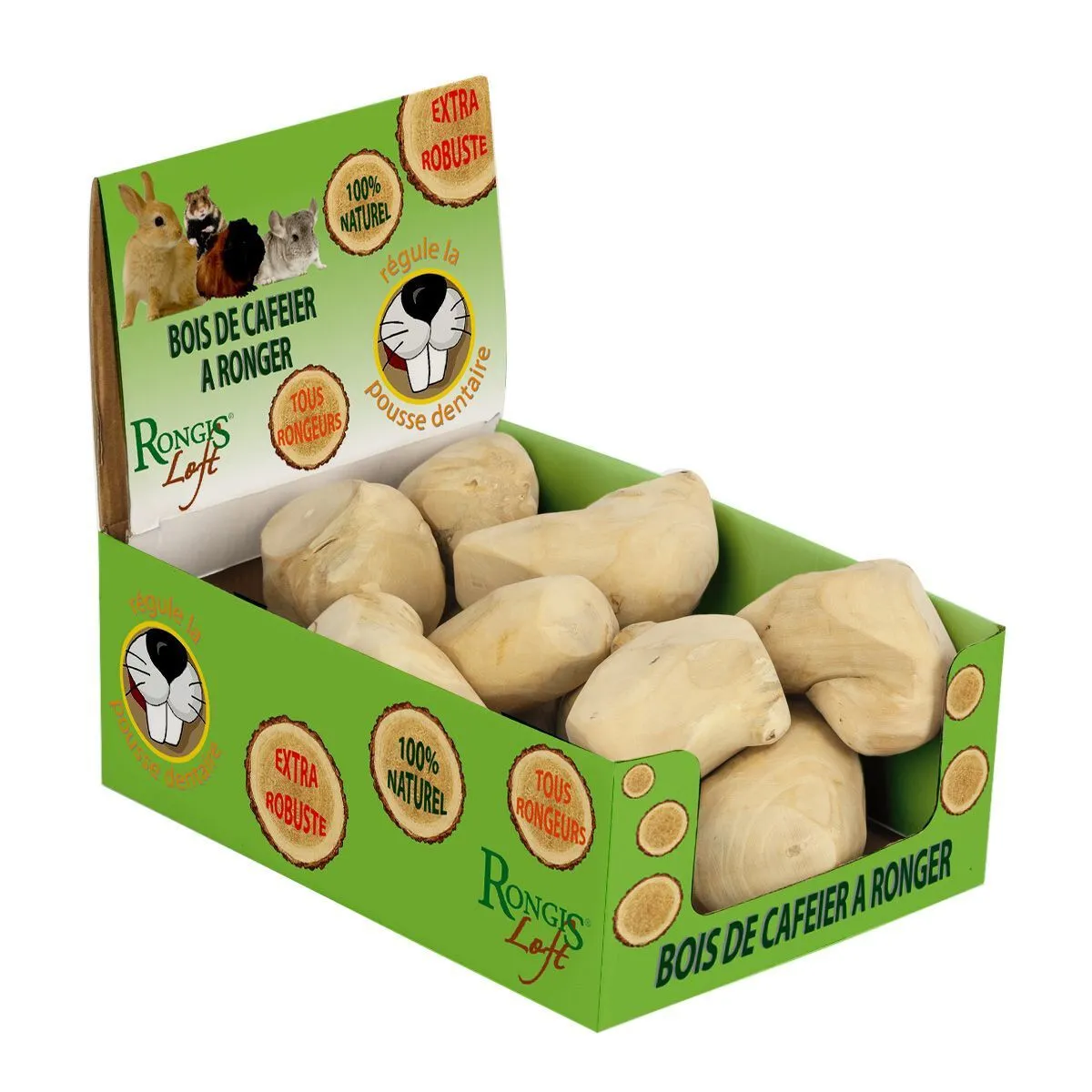 Rongis - Bloc à Ronger Bois de Caféier pour Rongeurs - x1