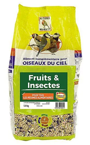 Natures Market - Mélange Fruits Et Insectes - 5kg