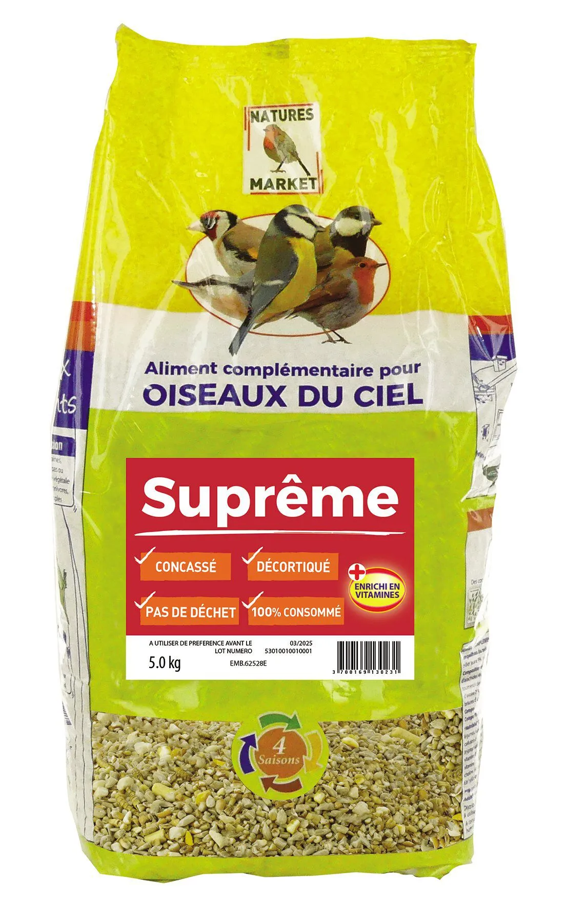 Natures Market - Mélange Graines Suprême - 5kg