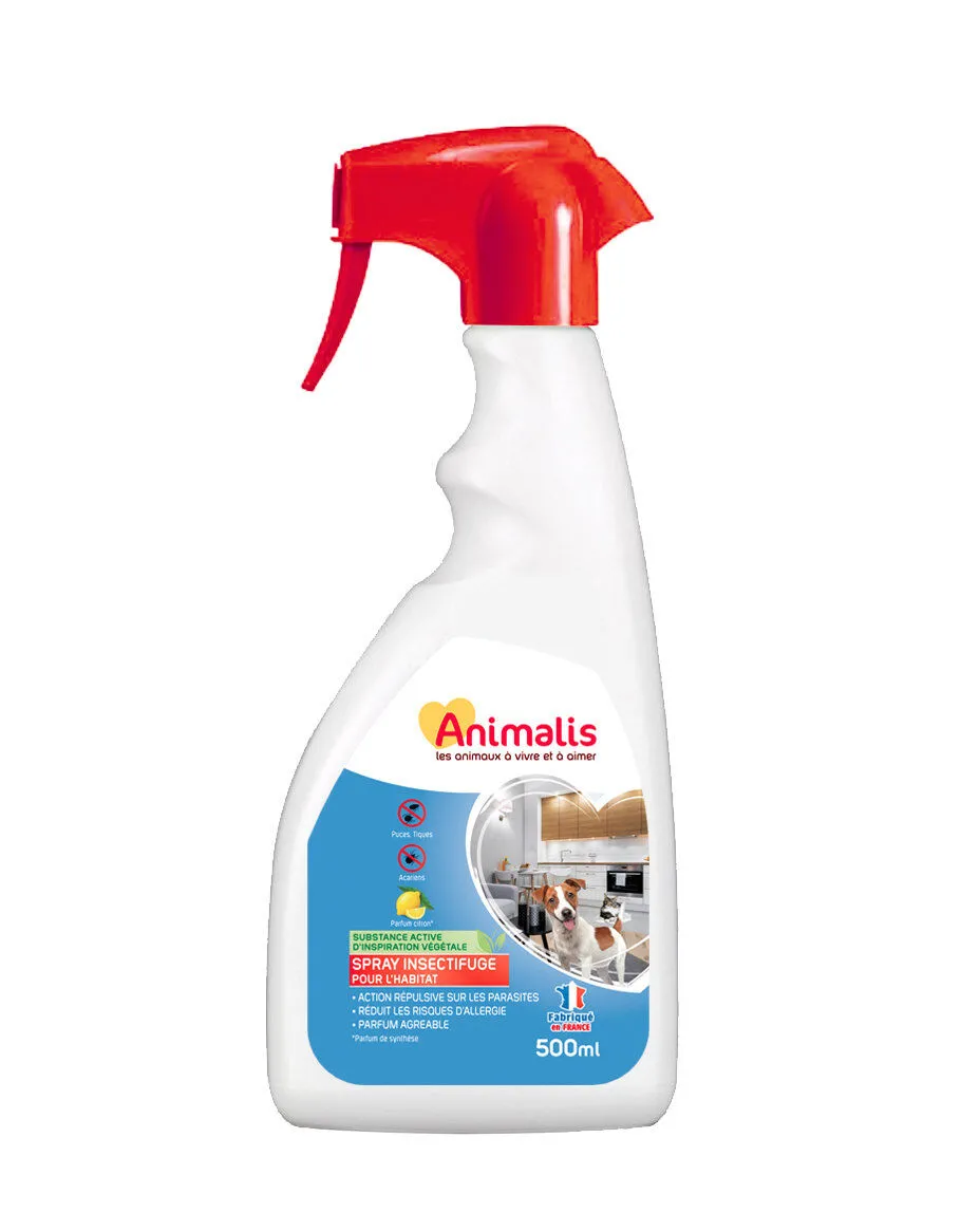Animalis - Spray Insectifuge pour Habitat - 500ml