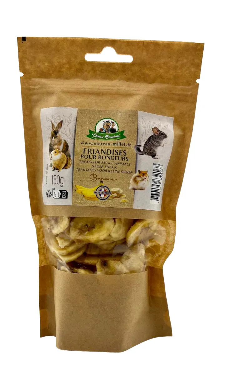 Gasco - Sachet Friandises Banane pour Rongeurs - 150g