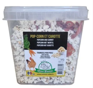 Octave Bauchant - Friandises Pop-corn et Carotte pour Poules - 350g
