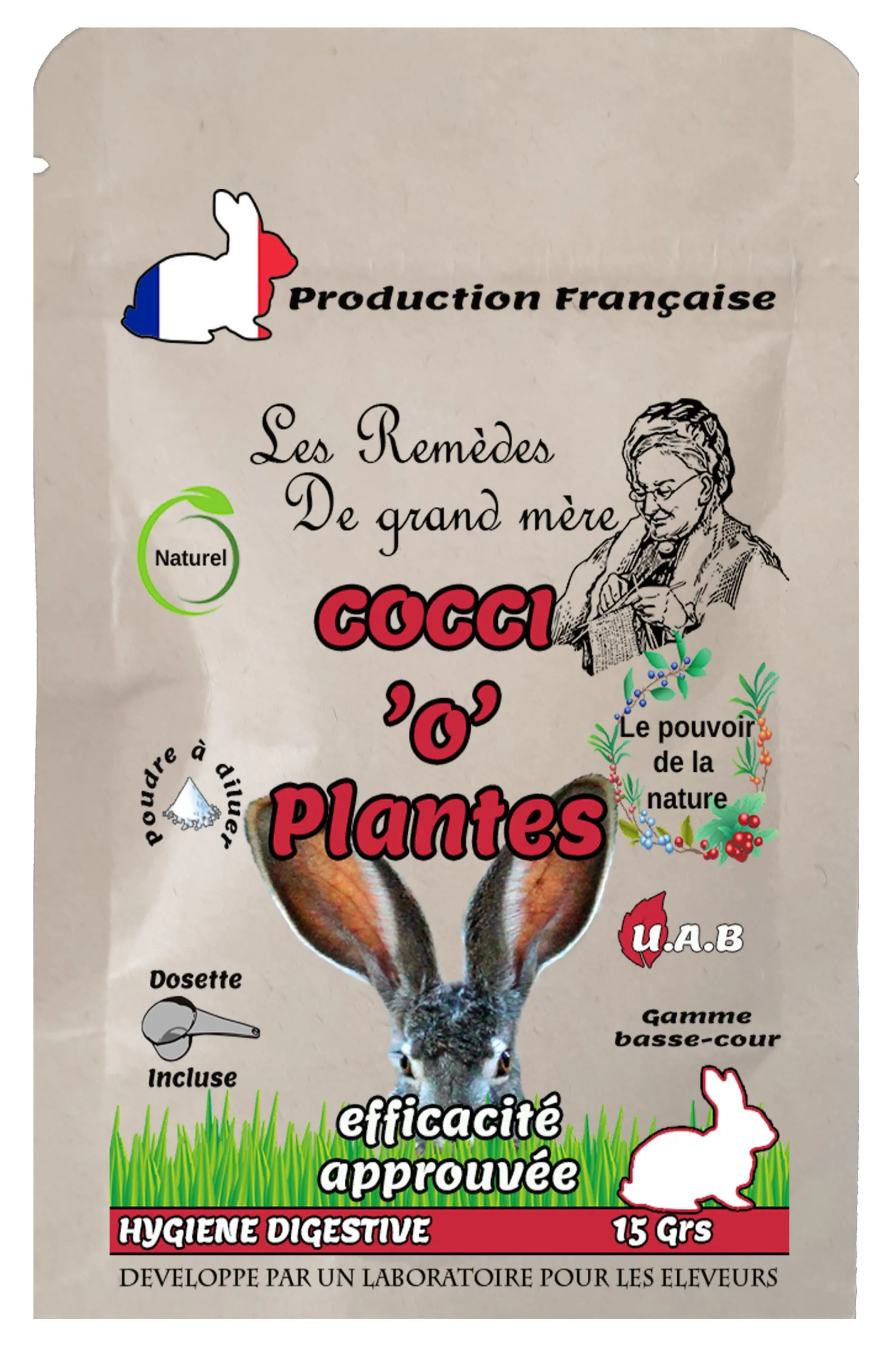 Animalgeo - COCCI'O'PLANTES LAPIN -SACHET-15 GRS