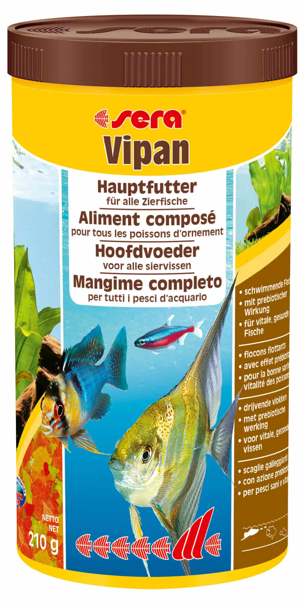 Sera - Aliments Composé en Flocons Vipan pour Poissons d'Ornement - 1L