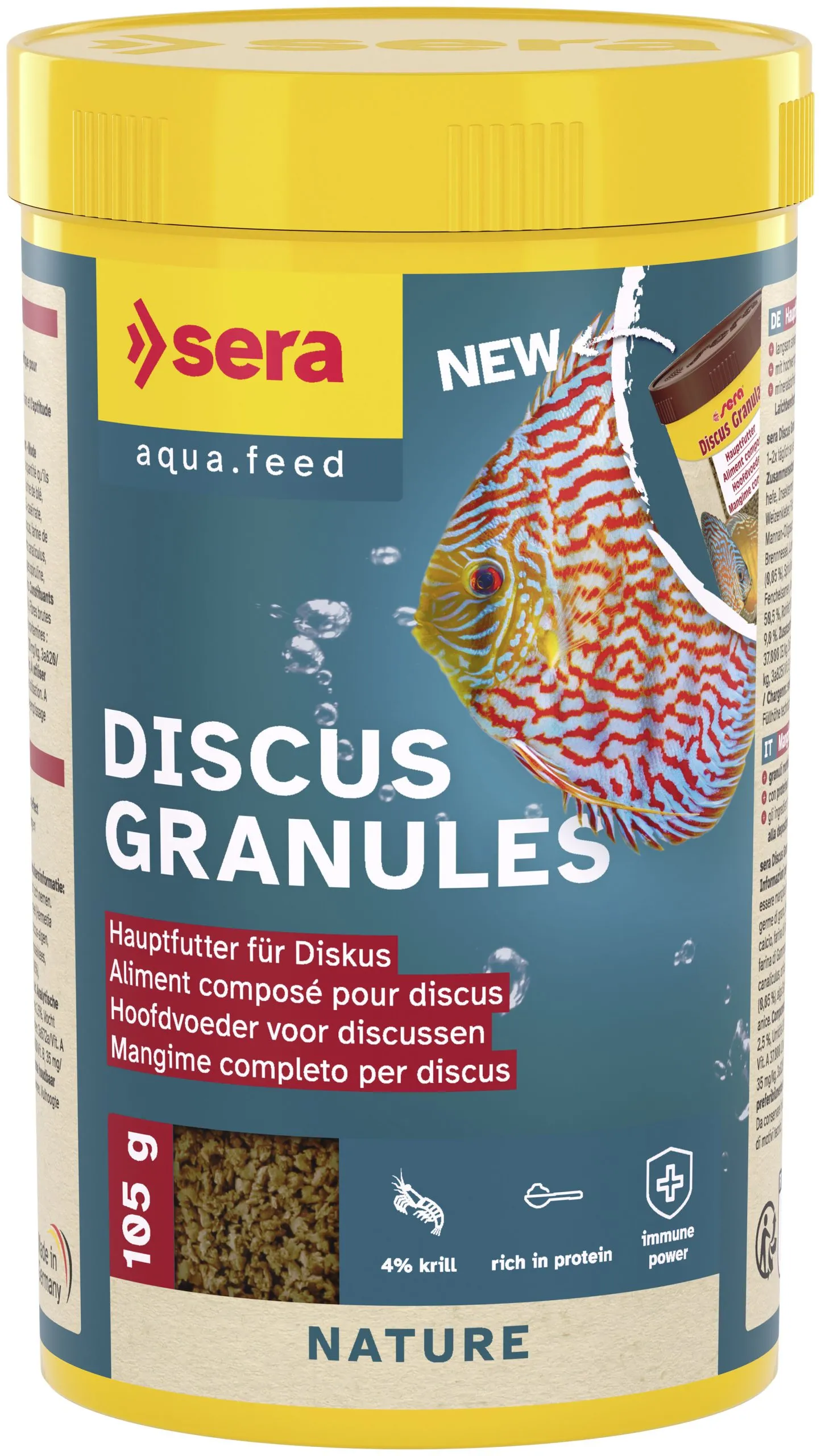 Sera - Aliments composé Discus Granules pour Discus - 105g/250ml
