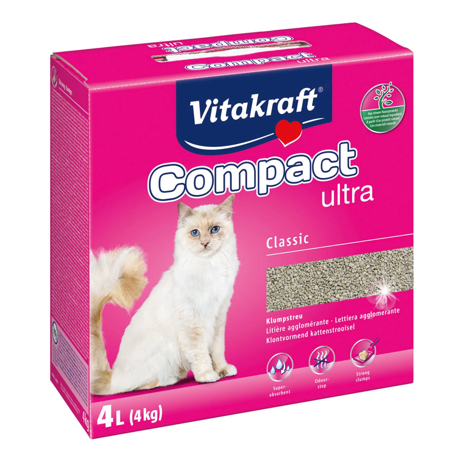 Vitakraft - Litière Compact Ultra - 4kg