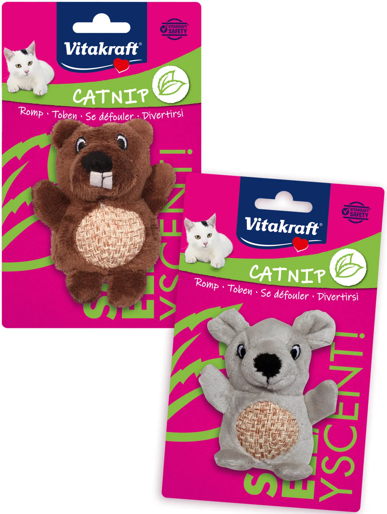 Vitakraft - Jouet Chat Castor et Souris