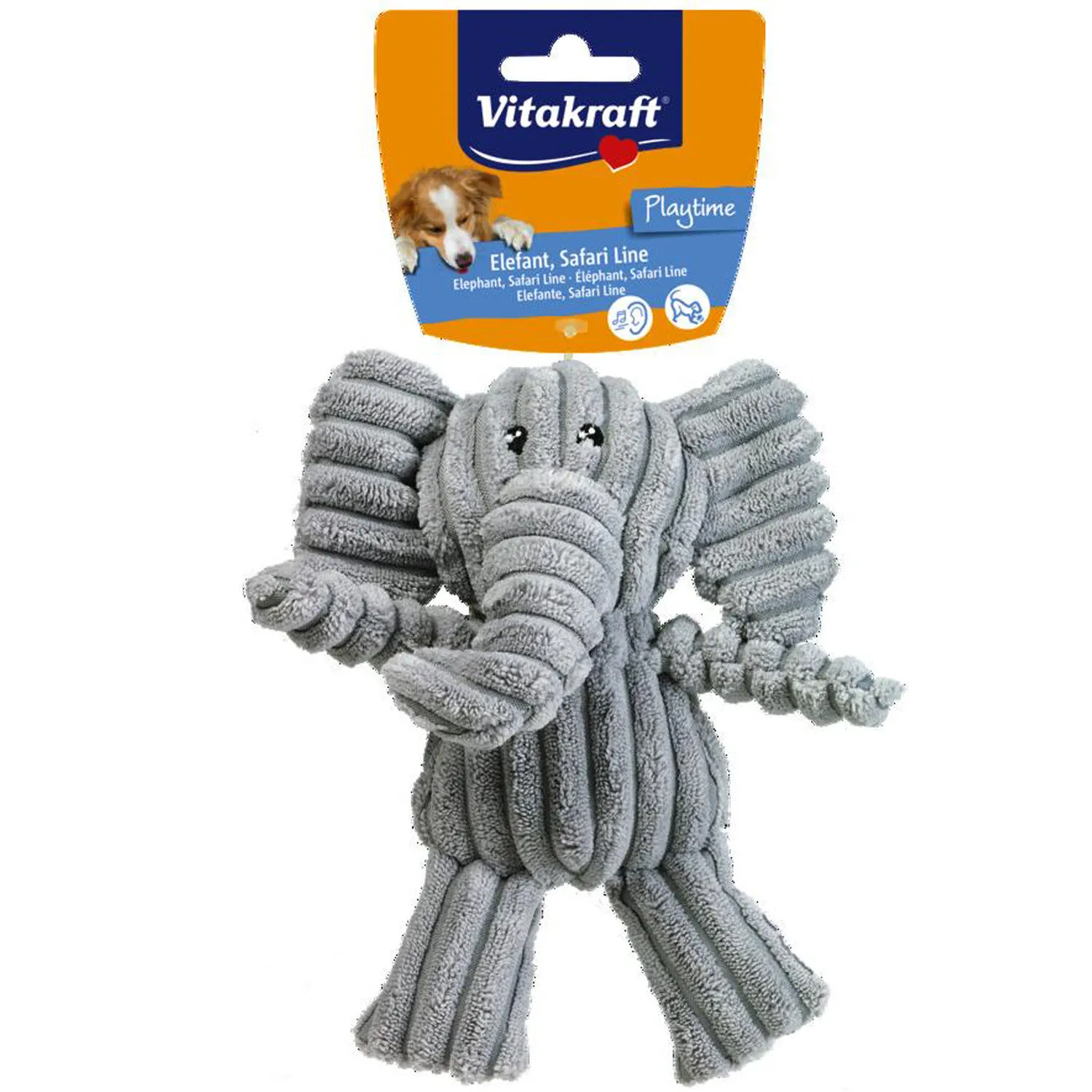 Vitakraft - Jouet - FY elephant peluche chien