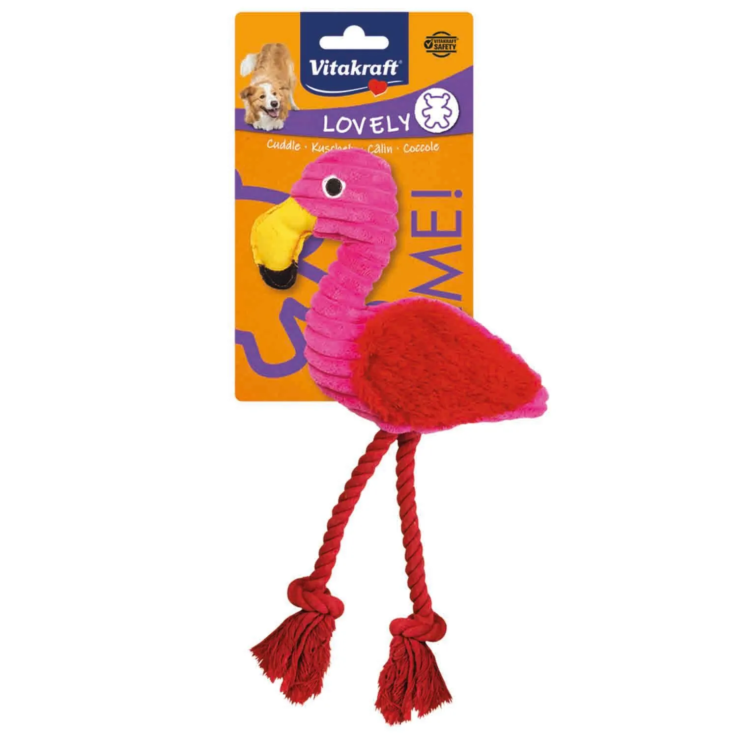 Vitakraft - Jouet - FY Safari Line flamant peluche