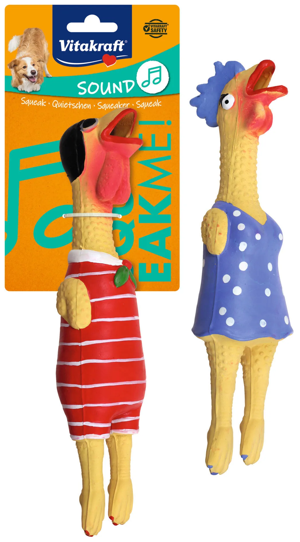 Vitakraft - Jouet Poulet en latex MM