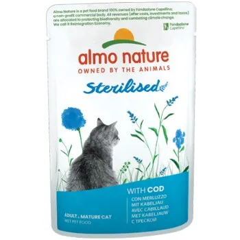 Almo nature Sterilised 30 x 70 g Cabillaud