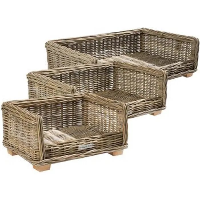 51 Degrees North Lit pour Chien Rattan Roseau 70cm