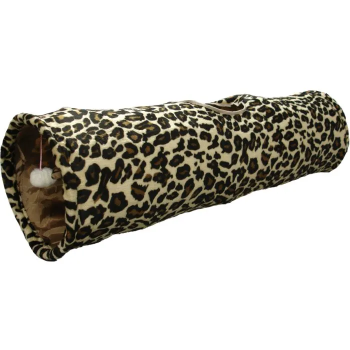 Tunnel Pour Chat Leopard 90x25cm