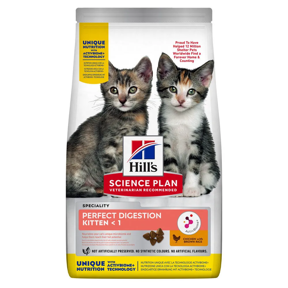 Hill's Science Plan Kitten Perfect Digestion Croquettes pour Chaton