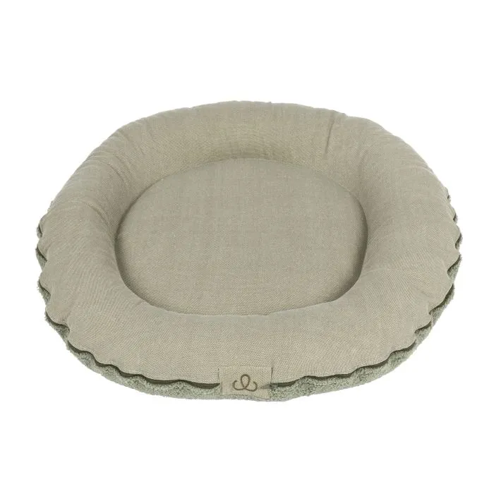 Yogi Family Coussin Rond pour Chiens Mantra Vert 90cm
